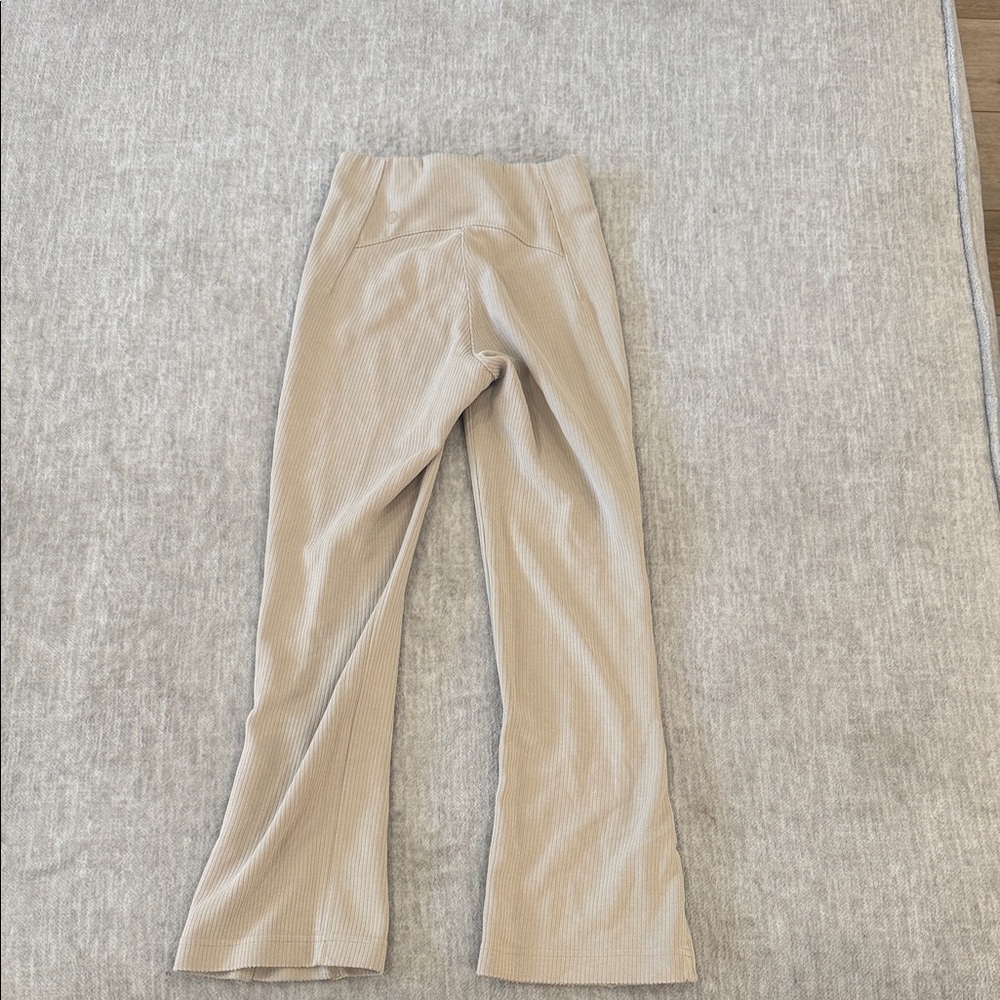 lululemon athletica Kids Ribbed Flare Sweatpants in Beige